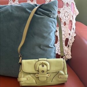 Stylish Green pleather Shoulder Bag
